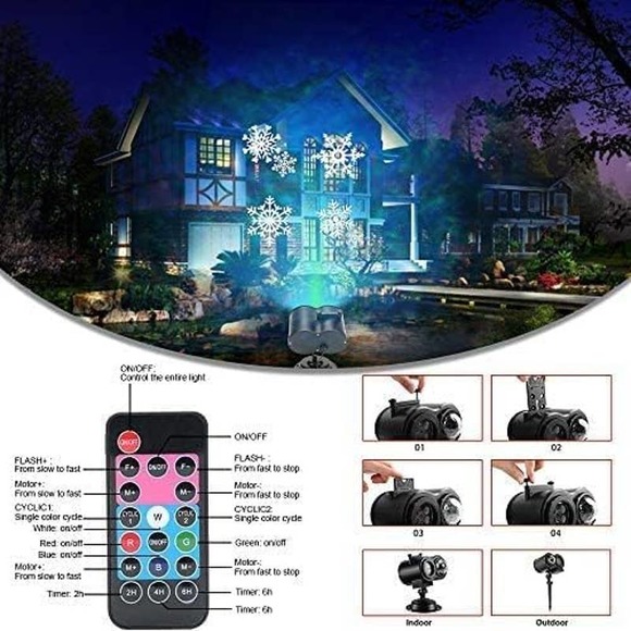 All HOLIDAYS LED Projector Lights, 20 Choices LED Waterproof With REMOTE - Picture 4 of 9